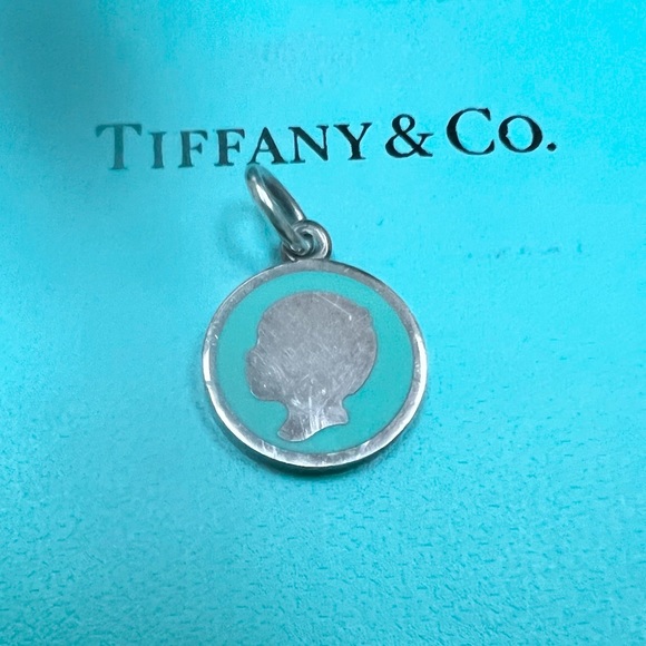 🔴Authentic TIFFANY & CO RARE Blue Enamel Baby Boy Charm/ Pendent 🔴 - Picture 3 of 4